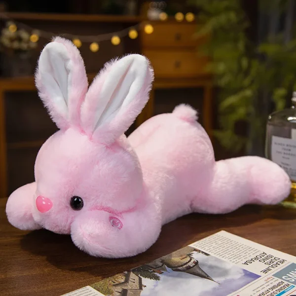 doudou lapin rose veilleuse