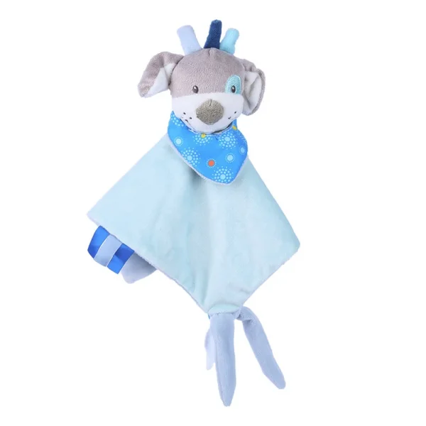 doudou plat chien bleu