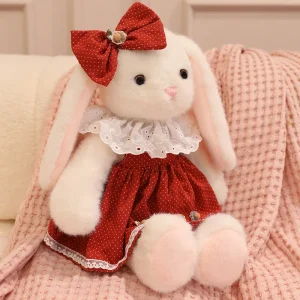 doudou lapin princesse rouge