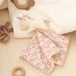 doudou bébé licorne plat