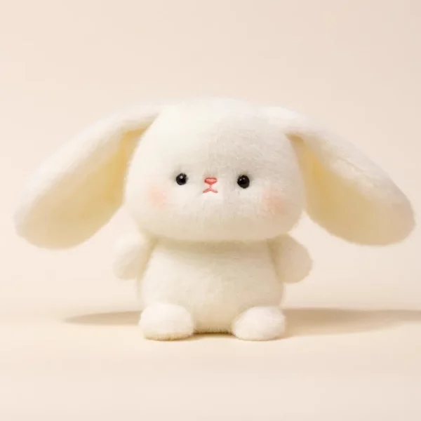 doudou petit lapin blanc mignon