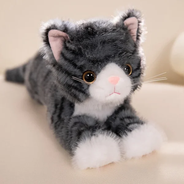 doudou chat gris pour bébé