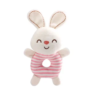 Doudou Lapin Hochet pour bébé